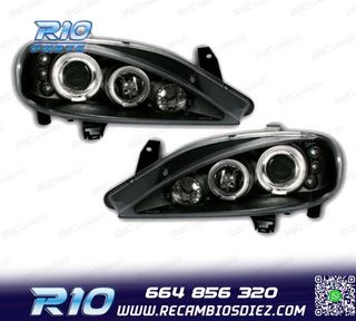 FAROS RENAULT MEGANE 99-02 OJOS ANGEL FONDO NEGRO