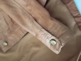 Cazadora Piel Mujer Marrón