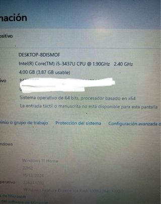 Portátil HP Folio 9470m i5 4GB RAM 2 USB