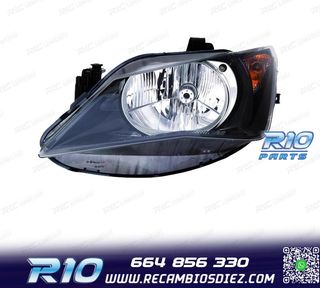 FARO IZQ PARA SEAT IBIZA 12-15 FONDO NEGRO