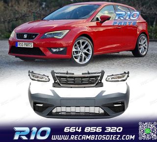 PARAGOLPES DELANTERO SEAT LEON 13-19 LOOK FR + NIEBLAS
