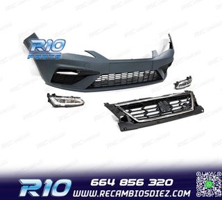 PARAGOLPES DELANTERO SEAT LEON 13-19 LOOK FR + NIEBLAS