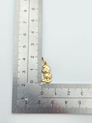 Colgante de Oro 18K, Pitufo, 0,48gr, 2cm