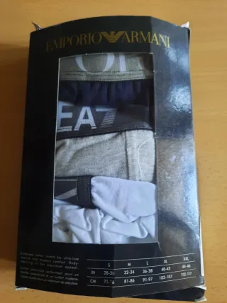 Pack 3 Calzoncillos Emporio Armani Talla L