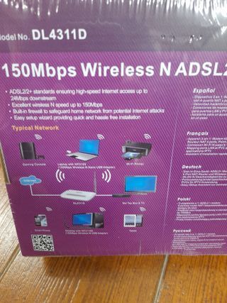 Router Modem ADSL2+ Netis DL4311D Wireless N 150Mb