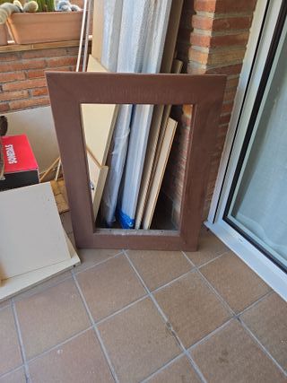 Embellecedor de chimenea metal oxidado muy bonito