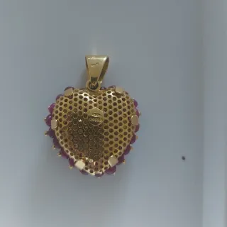 Colgante Corazón Perlas