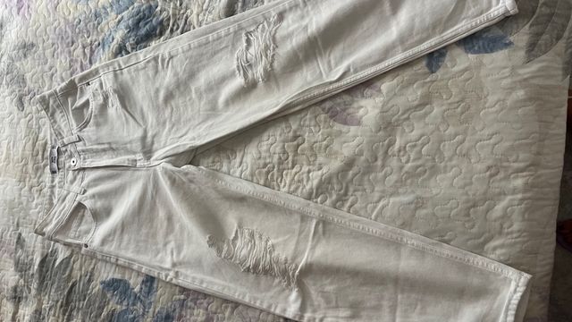 Vaqueros blancos rotos Talla 34