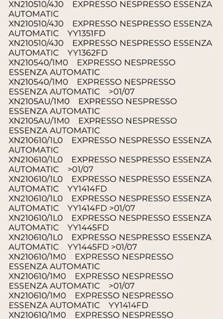 Depósito Agua Cafetera Nespresso Krups