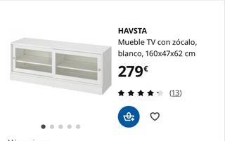 Mueble TV Blanco Madera Ikea