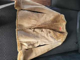 Abrigo - Chaquetón de ante mujer forro cálido