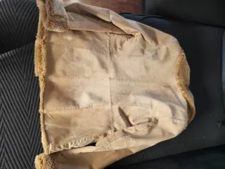 Abrigo - Chaquetón de ante mujer forro cálido
