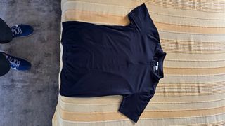 Maillot Ciclismo B-Twin Negro Media Cremallera