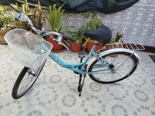 Bicicleta Paseo Señora Azul