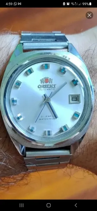 Reloj Orient Automático Plata/Blanco