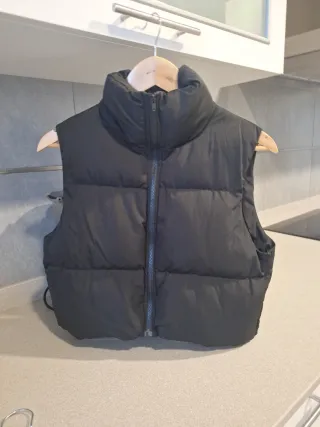 Chaleco acolchado Shein negro