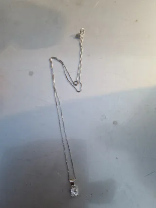 Punto luce argento con zircone