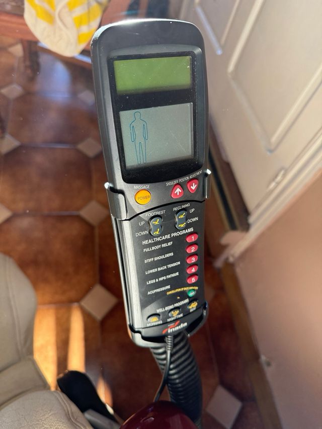 Sillón de masajes Inada en piel para restaurar