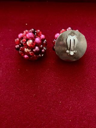 Pendientes vintage perlas y abalorios