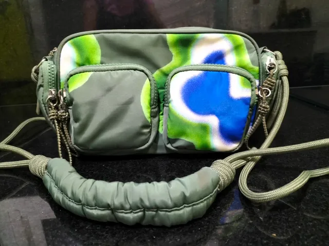 Bolso bandolera Parfois verde y multicolor