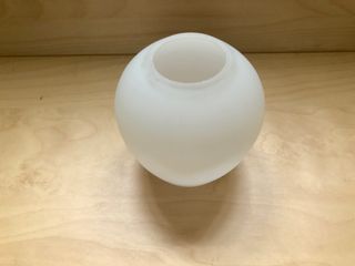 Piccolo paralume vetro bianco satinato