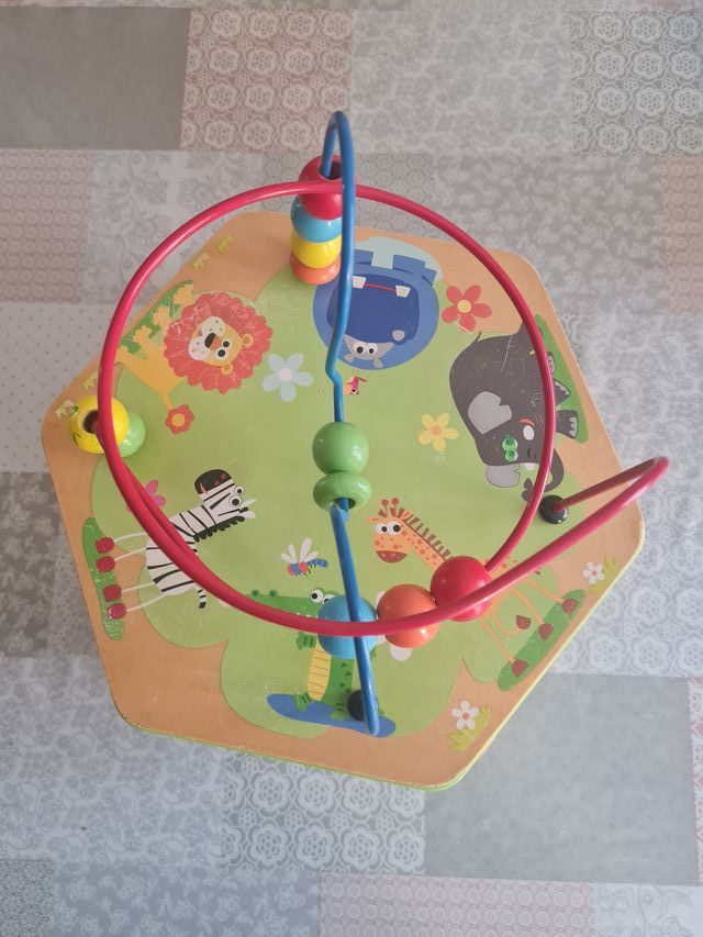 Cubo Motricità Safari in Legno usato