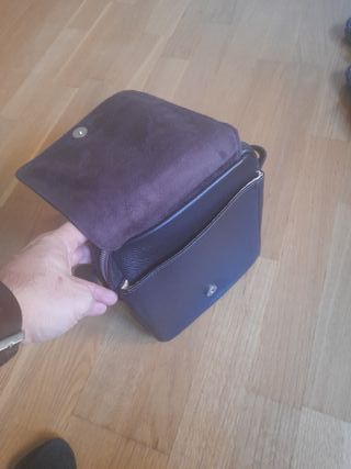 Bolso de cuero marrón