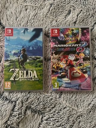Pack 2 Juegos Nintendo Switch: Zelda y Mario Kart