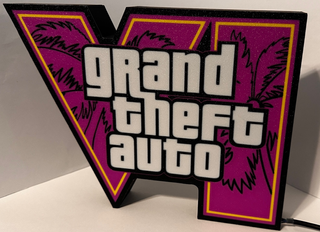 Letrero LED Grand Theft Auto VI