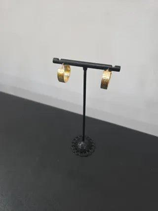Pendientes Aro Oro 18k Diseño Versace