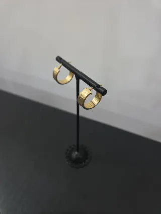 Pendientes Aro Oro 18k Diseño Versace