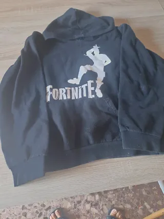 Sudadera Fortnite Niño Talla 12 Negra