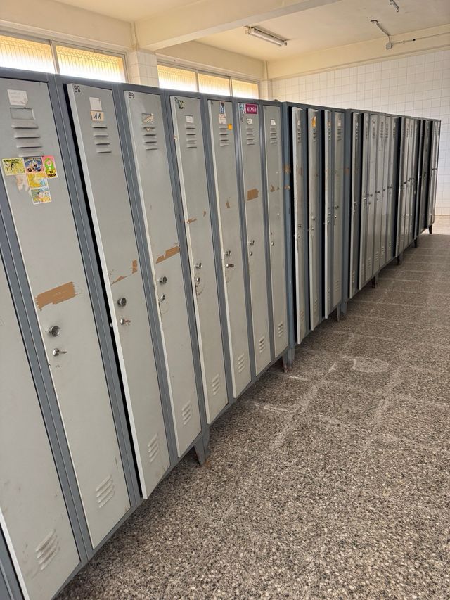 Taquillas metálicas grises