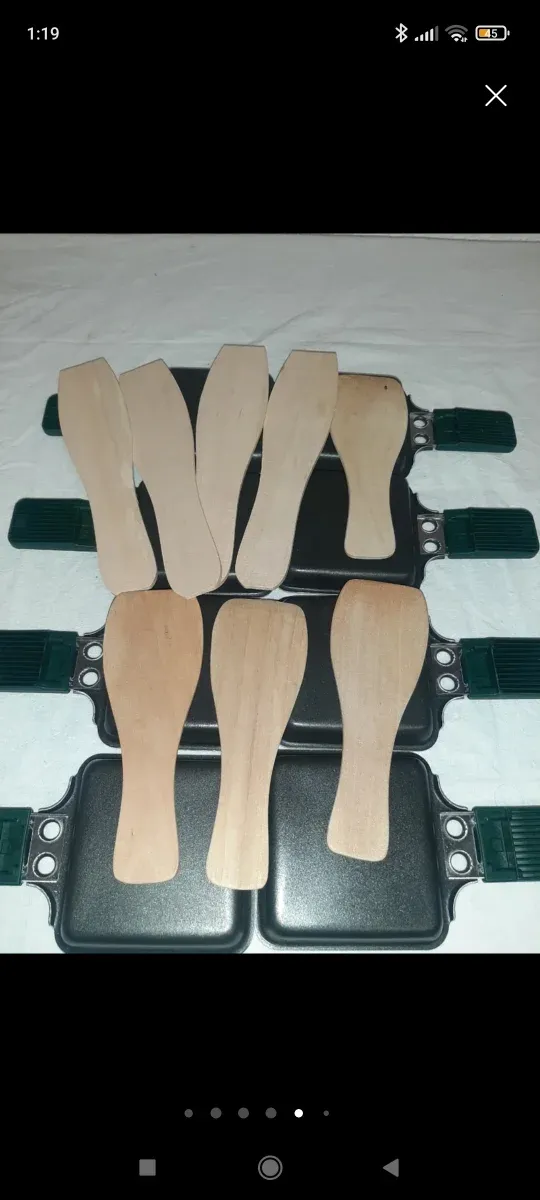 Raclette grill con 8 sartenes