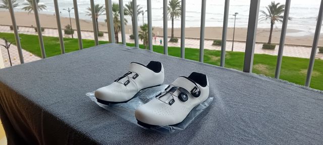 Zapatillas Ciclismo Ruta/MTB Blancas