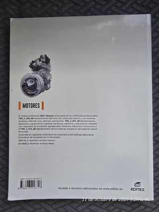 Libro Motores de Editex - Santiago Sanz Acebes