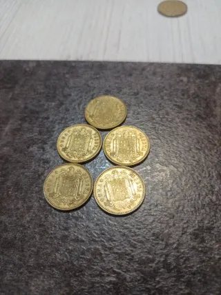 6 Monedas 1 Peseta 1975 y 1980