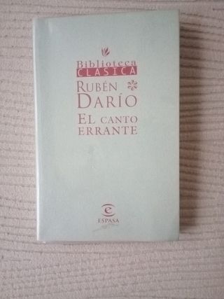 Libro El Canto Errante de Rubén Darío
