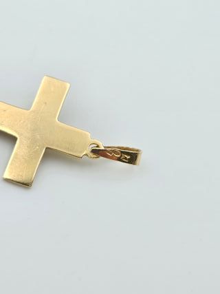 Colgante de Oro 18K, Cruz, crucifijo, 2,1gr, 3cm