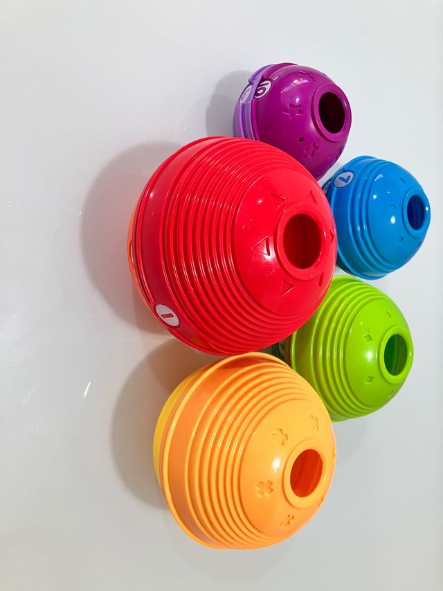 Juego encajables arcoíris números