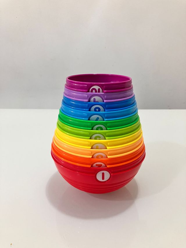 Juego encajables arcoíris números