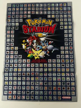 Póster Pokémon Stadium 2 Nintendo