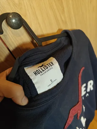 Sudadera Hollister Azul Talla S