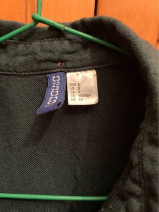 Camisa H&M Divided Verde Talla S