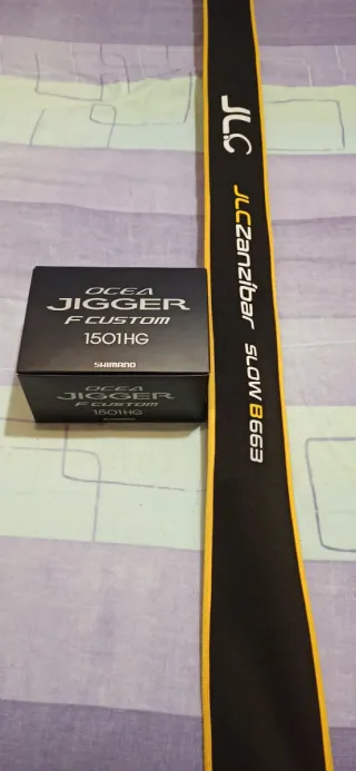 Shimano OCEA Jigger 1501HG + Caña JLC Zanzíbar
