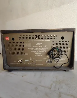 Radio antigua Graetz Musica. Radio válvulas.