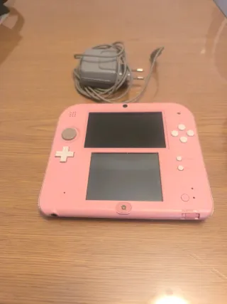 Nintendo 2DS rosa + caricabatterie 