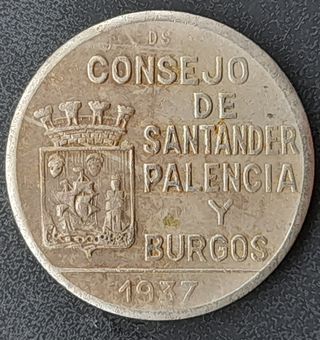 1Pta 1937 Consejo Santander, Palencia y Burgos
