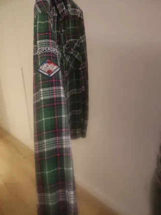 Camisa Superdry cuadros verde