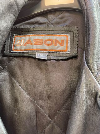 Abrigo vintage cuero negro y cazadora cuero